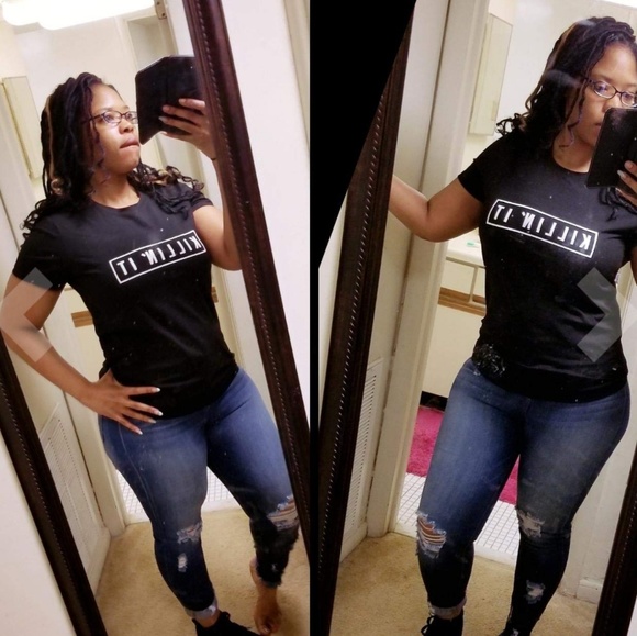 🆕 Cute Letter Print Tee - Picture 5 of 7